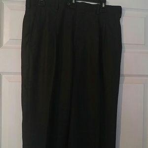 Men plaid charcoal and light grey striped pan